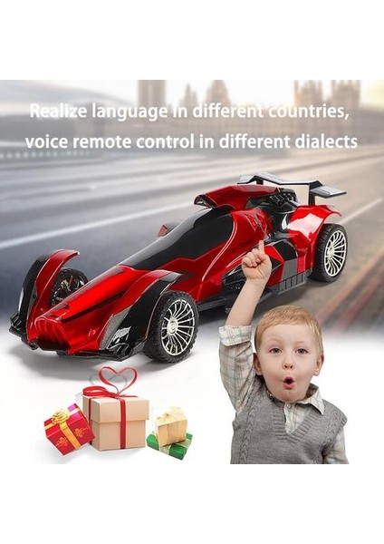 2.4g Akıllı Konuşma Rc Araba Ses Izle Uzaktan Kumanda Kapalı Yol Yarışı Araba Yüksek Hızlı Sürüklenme Araç Oyuncak Için Çocuk Sıcak | Rc Arabalar (Kırmızı) (Yurt Dışından)