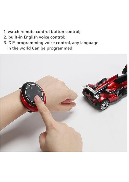 2.4g Akıllı Konuşma Rc Araba Ses Izle Uzaktan Kumanda Kapalı Yol Yarışı Araba Yüksek Hızlı Sürüklenme Araç Oyuncak Için Çocuk Sıcak | Rc Arabalar (Kırmızı) (Yurt Dışından)