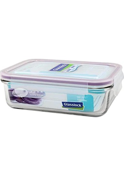 Glasslock Dikdörtgen Cam Saklama Kabı 715ML