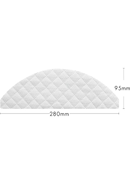 50 Adet Mops Bezleri Tek Kullanımlık Mendil Parçaları Aksesuarları Xıaomı Roıdmı Eve Artı Robot Temizleyici Süpürgesi (Yurt Dışından)
