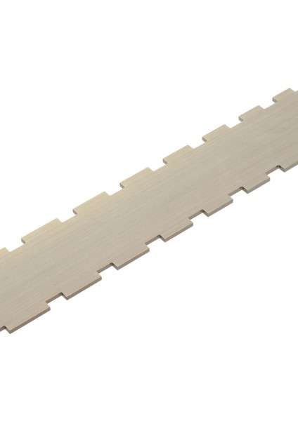 Gitar Çentikli Düz Kenar Cetvel Çelik Çift Ölçekli Luthier Tool Bronz