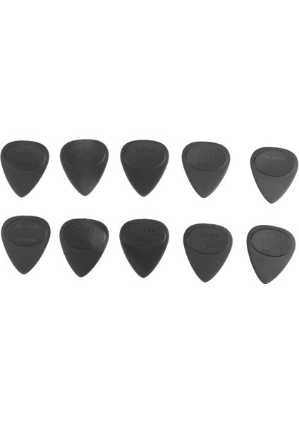 10 Parçalı Karışık Kalınlık Kaymaz Gitar Seçer Ukulele Peltramları - Siyah