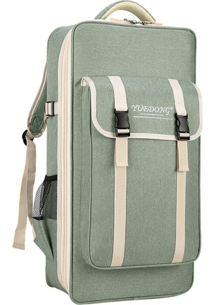 1pcs Kabak Ipek Çantası Yeşil Seyahat Için Çift Shouler Kayışları ile Geniş Fermuar