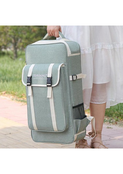 1pcs Kabak Ipek Çantası Yeşil Seyahat Için Çift Shouler Kayışları ile Geniş Fermuar modelleri