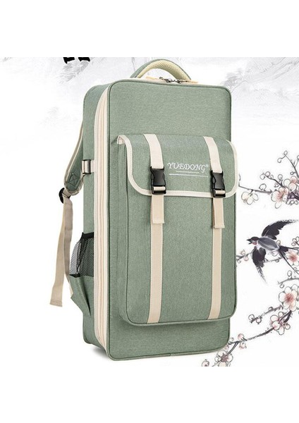 1pcs Kabak Ipek Çantası Yeşil Seyahat Için Çift Shouler Kayışları ile Geniş Fermuar fırsatları