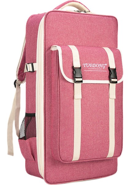 1pcs Kabak Ipek Çantası, Pembe Seyahat Için Çift Shouler Kayışları ile Geniş Fermuar fiyatları