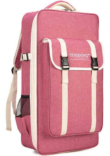 1pcs Kabak Ipek Çantası, Pembe Seyahat Için Çift Shouler Kayışları ile Geniş Fermuar fırsatları