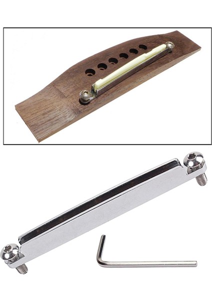 1pc Çelik Gitar Köprüsü, Eyer Ray Yüksekliği Yükseklikli Halk Gitarını Ayarlayın Eski Gümüşü Değiştirin fiyatları