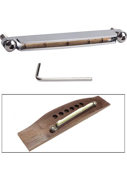 1pc Çelik Gitar Köprüsü, Eyer Ray Yüksekliği Yükseklikli Halk Gitarını Ayarlayın Eski Gümüşü Değiştirin indirimleri