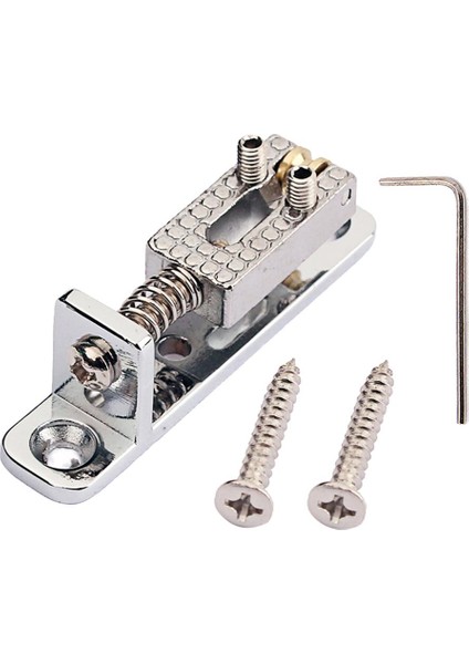 3/4/5/6 Için 3x Tek Gitar Köprüsü/anahtar Vidalı String Gitar Banjo Krom