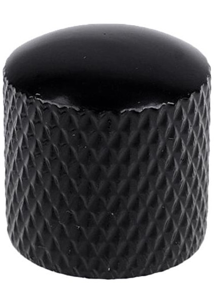 4 Elektrikli Gitar Potansiyometre Hız Kontrol Topları Kapaklar 16 x 17MM Siyah fırsatları