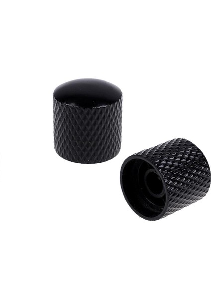 4 Elektrikli Gitar Potansiyometre Hız Kontrol Topları Kapaklar 16 x 17MM Siyah indirimleri