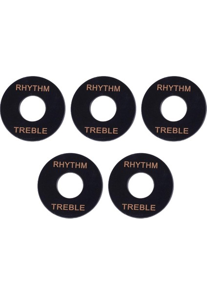 5pcs Ritim Tiz Yüzük Gitar Geçiş Anahtarı Lp Elektro Gitar Siyah