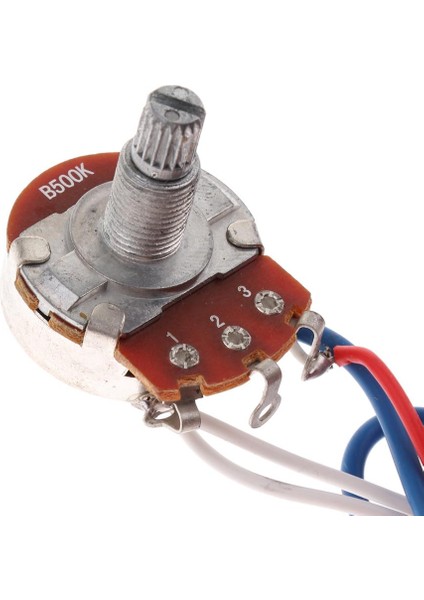 Elektro Gitar Parçaları Için Potansiyometre ile Devre Kablolama Seti Siyah fırsatları