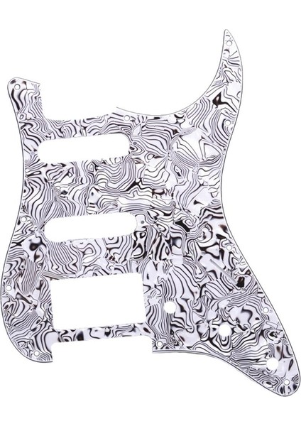 St Sq Black White Için 3ply Electric Guitar Pickguard Scratch Levha Ssh