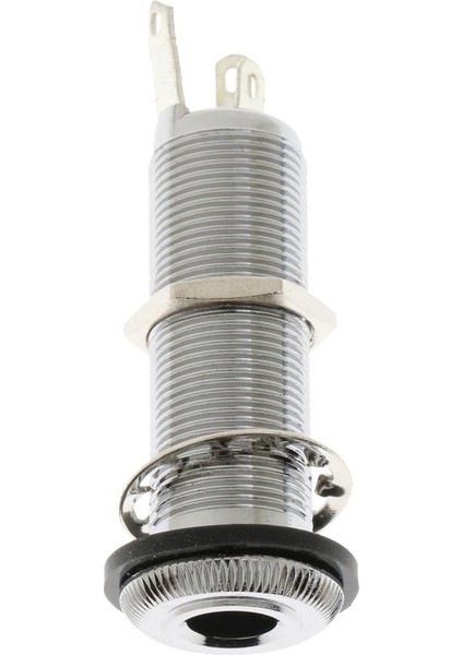 6.35MM Elektrikli Gitar Bas Soketi Kısa Terminal Gitar Parçaları Krom
