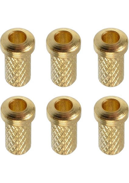 6pcs Gitar Vücut Stres Ferrules Fromings Için Elektro Gitar Altın fiyatları