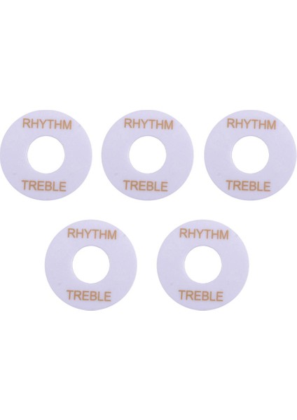 5pcs Ritim Tiz Halka Gitar Geçiş Anahtarı Yedek Beyaz Için