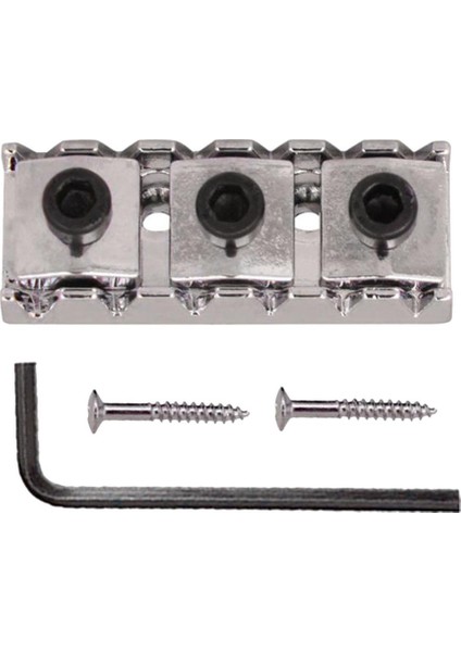 Kilitleme Somun 42MM Dize Kilidi 6 String Elektro Gitar Tremolo Köprüsü Krom