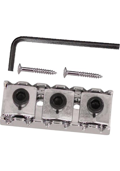 Kilitleme Somun 42MM Dize Kilidi 6 String Elektro Gitar Tremolo Köprüsü Krom fırsatları