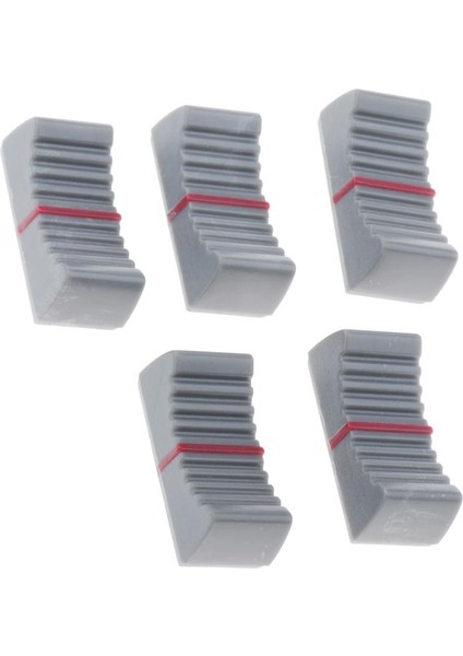 5pcs/set Plastik Mikser Düz Kayar Potansiyometre Düğmesi Fader Koyu Gri indirimleri