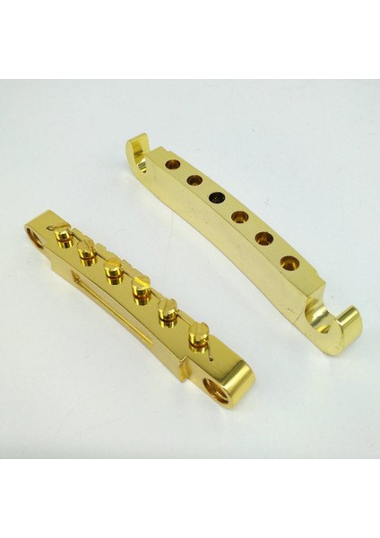 Alloyt 6 String Elektro Gitar Köprüsü ve Lp Tarzı Gitar Parçaları Için Kuyruk Parçası Altın modelleri