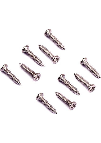 Demir Gitar Ayarlama Anahtar Tuner Kelepçe Vidaları Renk 11 x 2.2mm 100PCS Nikel modelleri
