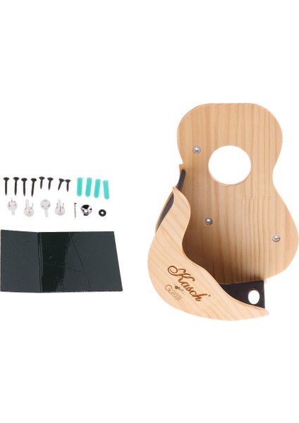 Ahşap Ukulele Duvar Montajı Stand Gitar Rafı Tutucu Sopa ve Montaj Sol
