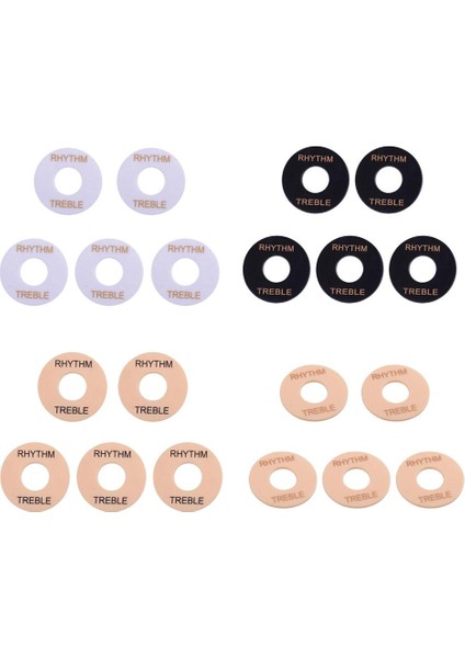 5pcs Ritim Tiz Halka Gitar Geçiş Anahtarı Yedek Beyaz Için indirimleri