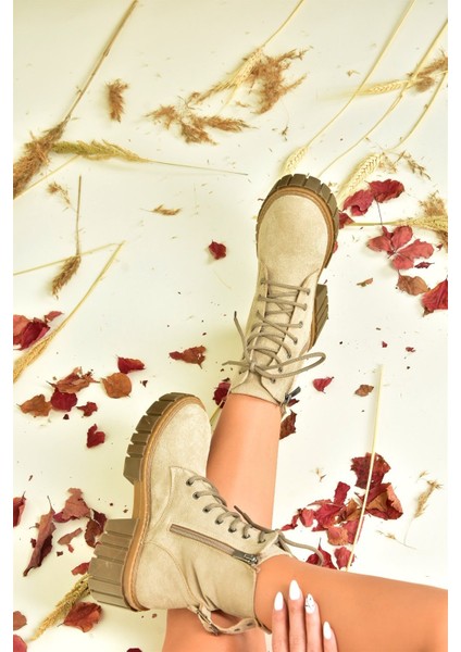 Ten Süet Kalın Taban Kadın Bot N820200202