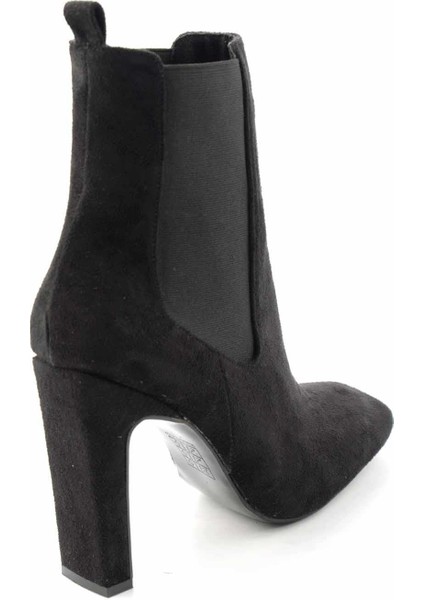 Siyah Süet Kadın Bot & Bootie K02221500202 fırsatları