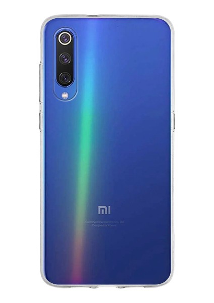 Xiaomi Mi 9 ile Uyumlu Kapak 1mm Şeffaf Silikon ile Uyumlu Kılıf