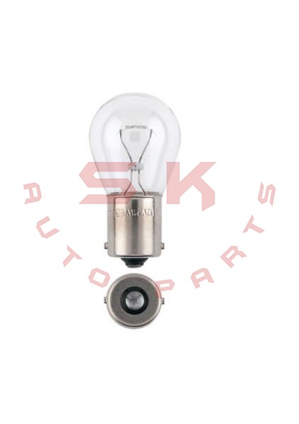 SK Auto 12V 93 P21W Tek Duy Park Stop Sinyal Ampul BA15S 10 Adet