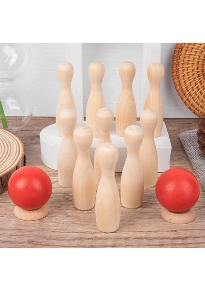 Ahşap Çocuk Bowling Oyuncak Aile Oyunu Pervane Çocuk Ler Için Erken Gelişim (Yurt Dışından) fırsatları