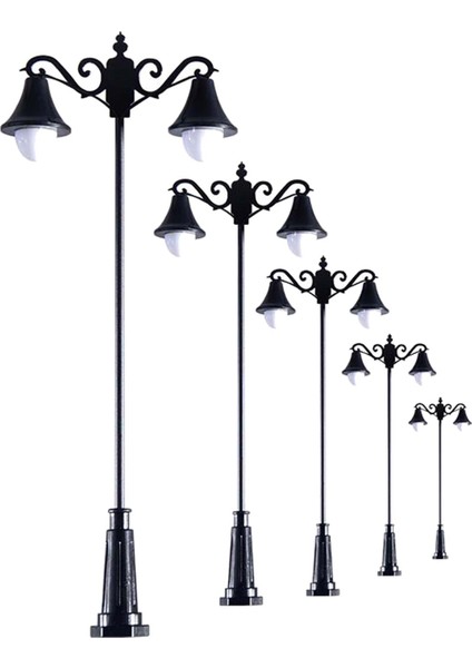 5x Tren Lampost Peri Bahçe Peyzajı 3V LED Işıklar Lamba Post Aksesuar 1:75 (Yurt Dışından) fiyatları