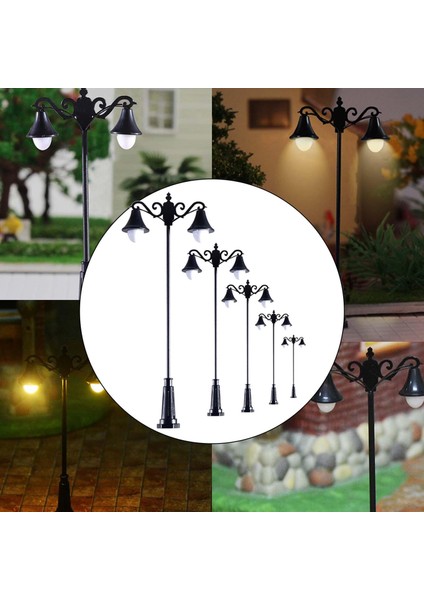 5x Tren Lampost Peri Bahçe Peyzajı 3V LED Işıklar Lamba Post Aksesuar 1:75 (Yurt Dışından) modelleri