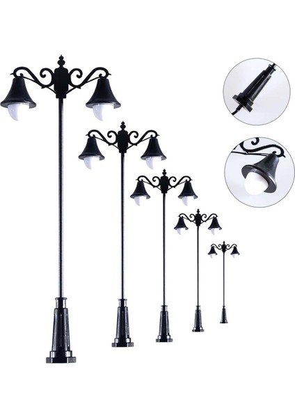 5x Tren Lampost Peri Bahçe Peyzajı 3V LED Işıklar Lamba Post Aksesuar 1:75 (Yurt Dışından) fırsatları