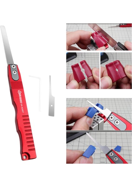 Mini Testere Demir Testeresi Zanaat Testere Model Yapımı Dıy Kesme Testere Bıçağı Çapak Alma Için (Yurt Dışından)