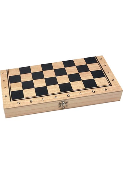 3 Arada 1 Satranç Seti - Depolama ile Katlanan Ahşap Satranç Tahtası - Satranç Damaları Taşımacılar Yeni Başlayanlar Yetişkinler, Taşınabilir ve Seyahat Için Kolay 24X24CM (Yurt Dışından)