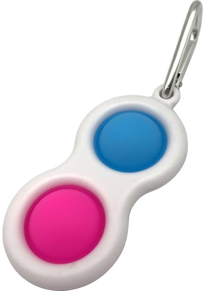 Silikon Basit Dimple Fidget Oyuncak Anahtarlık Stres Rölyefi Elde Taşıyıcı Mini Focus Ilgi Duyusal Oyuncak Çocuklar Için Erken Eğitim Oyuncakları Gül Kırmızı Mavi (Yurt Dışından)