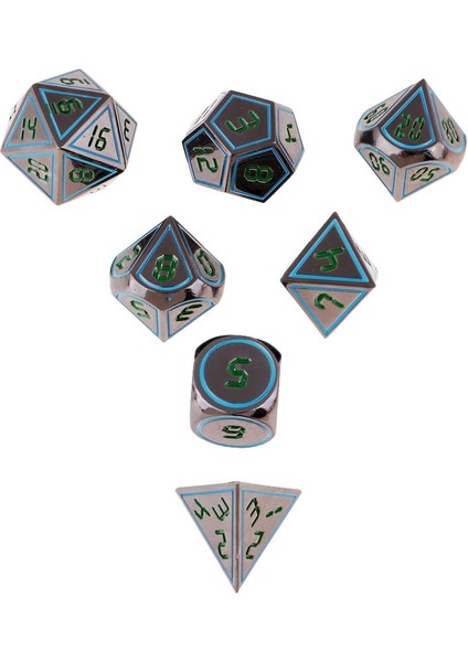 7ADET Polyhedral Dices Dungeons & Dragons Için Ölüm Dnd Rpg Mtg Masa Oyunları Oyuncak E (Yurt Dışından)