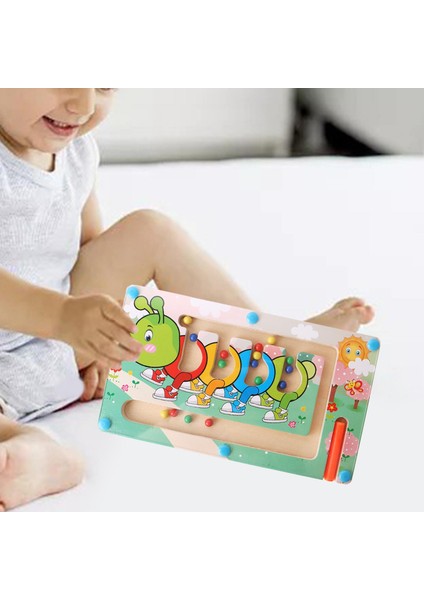 Manyetik Labirent Bulmaca Ince Motor Becerileri Eğitim Oyuncakları Yenilik Tırtıl (Yurt Dışından) modelleri
