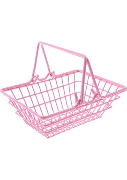 Mini Süpermarket Alışveriş El Sepet Çocuk Rolü Oyun Oyun Oyuncak S Pink S (Yurt Dışından)