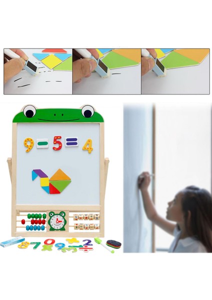 Manyetik Çizim Kurulu Sanat Şövale Puzzle Oyunu Yaş 3 4 5 6 Yaşında Kurbağa (Yurt Dışından) fiyatları