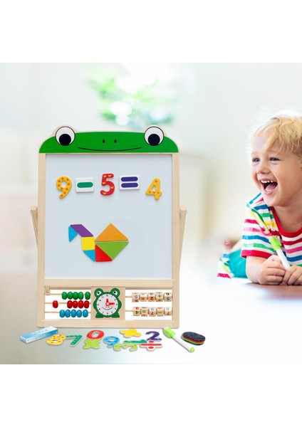 Manyetik Çizim Kurulu Sanat Şövale Puzzle Oyunu Yaş 3 4 5 6 Yaşında Kurbağa (Yurt Dışından) modelleri