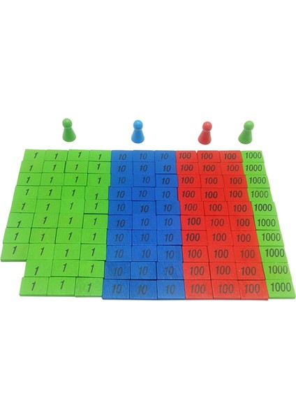 112ADET Montessori Damgası Oyun Eğitimi Matematik Oyuncakları Çocuklar Öğretim Yardımları Ahşap (Yurt Dışından) fiyatları