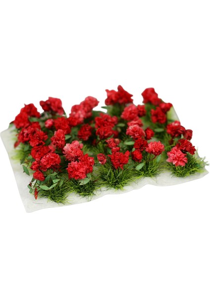 Çiçek Küme Modeli Demiryolu Bahçe Peyzaj Çimen Binası Kit Düzeni Gül (Yurt Dışından)