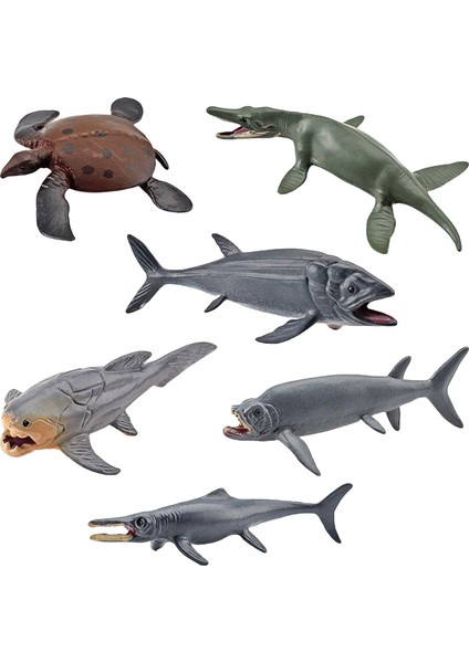6 Adet Prehistorik Deniz Hayvan Modeli Çocuklar Playset Doğum Günü Noel Stili B B (Yurt Dışından)