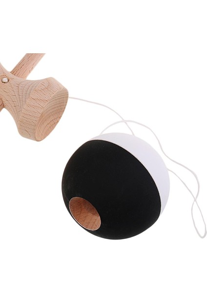Ahşap Top Haraç Kendama Kids Beceri Stick Cup Ball Eğitim Oyuncak Si Siyah Beyaz (Yurt Dışından) fırsatları