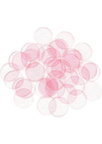 40 Adet Plastik Sayım Tombala Çipleri Işaretleyicileri Pembe (Yurt Dışından)